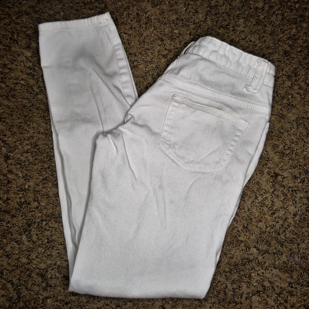 34 MAX RAVE White Denim Jeans - Picture 1 of 4
